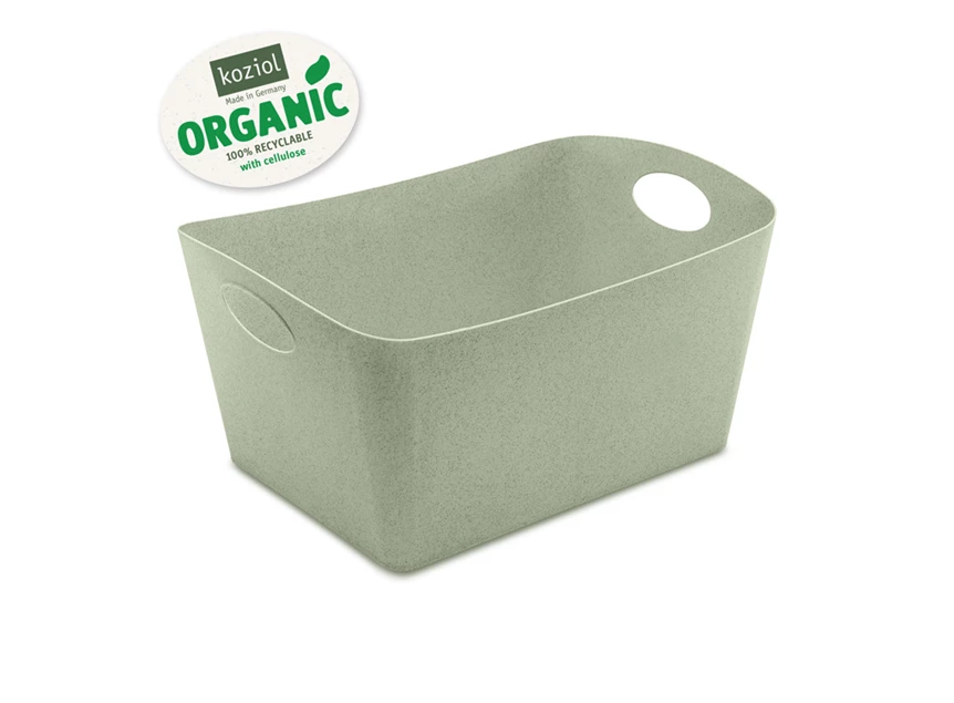 boxxx koziol 5743668 organic green opbergbakje 15 liter large storage recycleerbaar