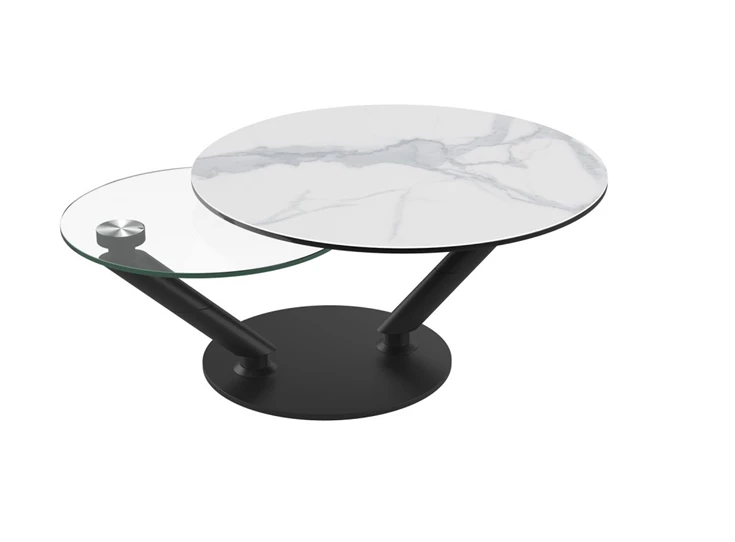 Vega salontafel keramiek in combinatie met glas