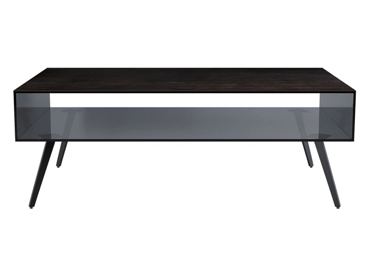 Salontafel Barcelona keramiek combi fume glas