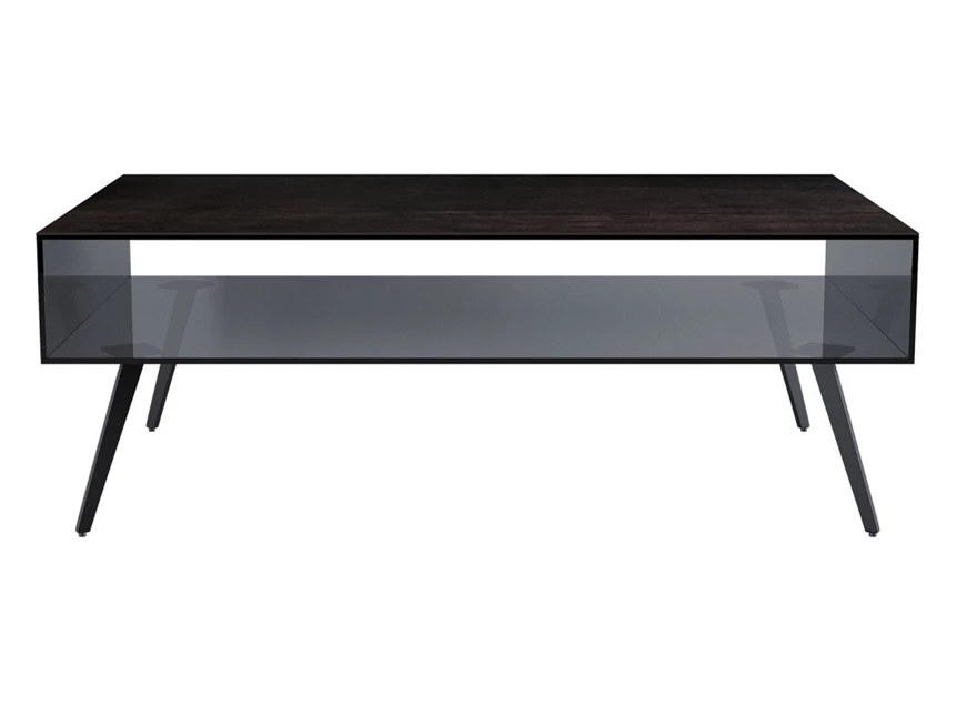 Salontafel Barcelona keramiek combi fume glas