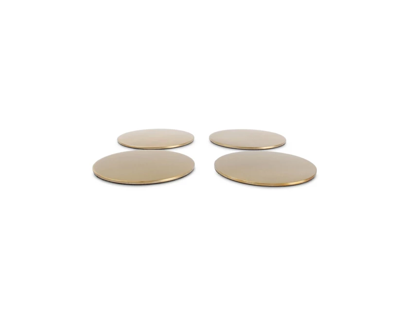 824361 Glasonderzetter goud Cheers set/4 S&P salt and pepper zijkant