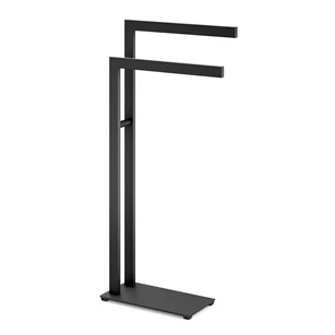 40593 Zack Line Handdoekhouder Black zwart