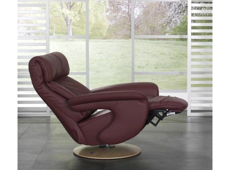 Easy Swing 8039 himolla duits design relaxfauteuil leder stof accu relaxzetel