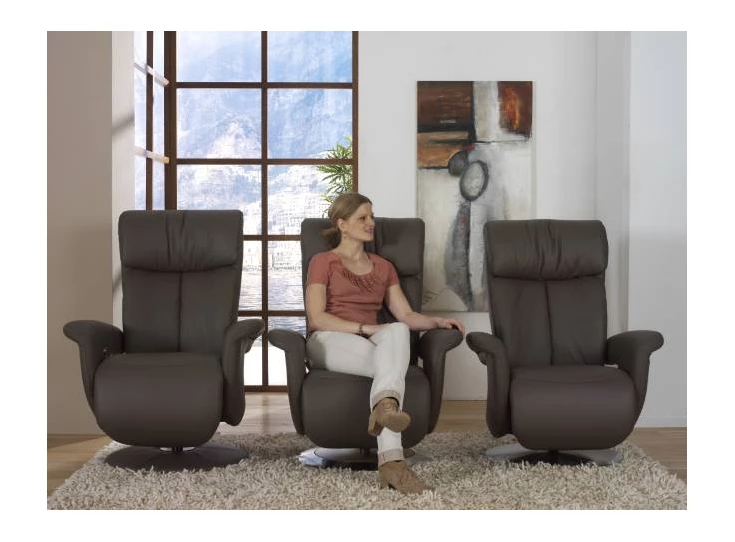 Easy Swing 8039 relaxfauteuil leder stof accu relaxzetel duits design himolla