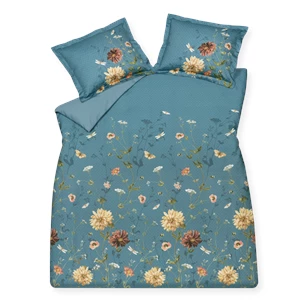 SAM221107 173 Vandyck Dekbedovertrek Wild flower storm blue