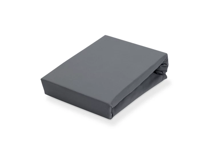 SLGO721 011 Vandyck hoeslaken Jersey soft 1-persoon grijs