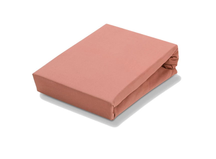 SLGO721 124 Vandyck hoeslaken Jersey soft 1-persoons brick dust