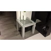 Bijzettafel Square vierkant transparant glas arduin Joli modern design