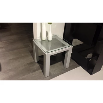 Bijzettafel Square vierkant transparant glas arduin Joli modern design