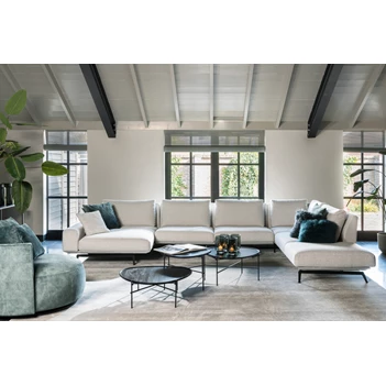 Hoekzetel Zico grote hoeksalon stof Passe Partout