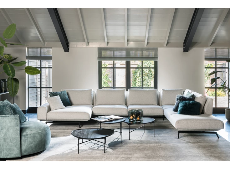 Hoekzetel Zico grote hoeksalon stof Passe Partout