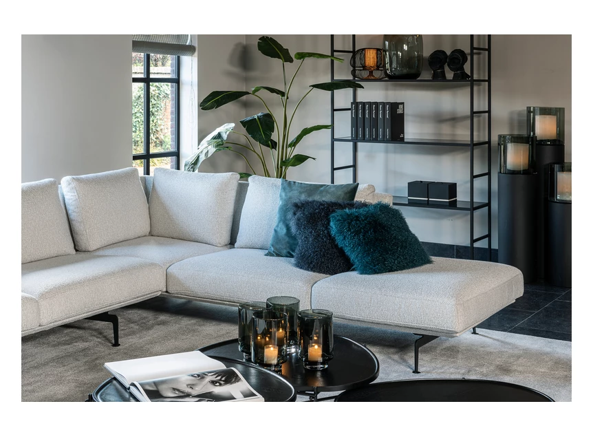 Lounge zetel Zico grote hoeksalon stof Passe Partout