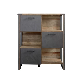 Prima floor shelf kastje trendteam oud hout matera finish 1868-880-23