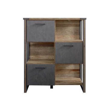 Prima floor shelf kastje trendteam oud hout matera finish 1868-880-23