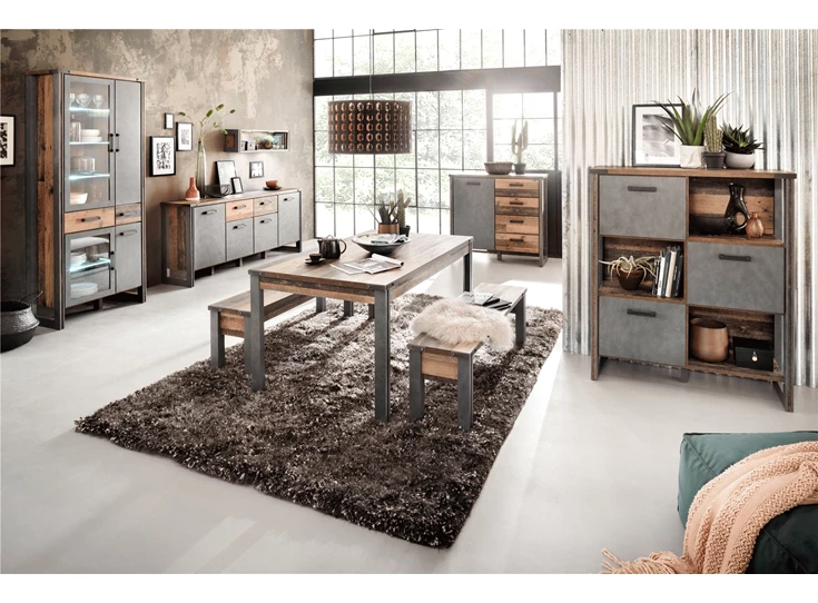 Prima floor shelf oud hout matera finish 1868-880-23 kastje trendteam