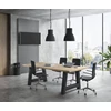 A la carte modulaire tafels massieve eik metalen poot theuns mte