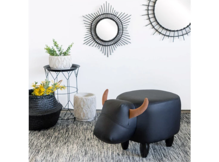 stool la vache black krukje voetsteun b27106 bergers belgium bvba woondecoratie woonaccessoire