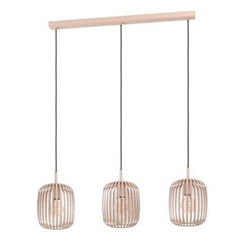 900497 romazzina hanglamp 3 lichtpunten metaal sand eglo