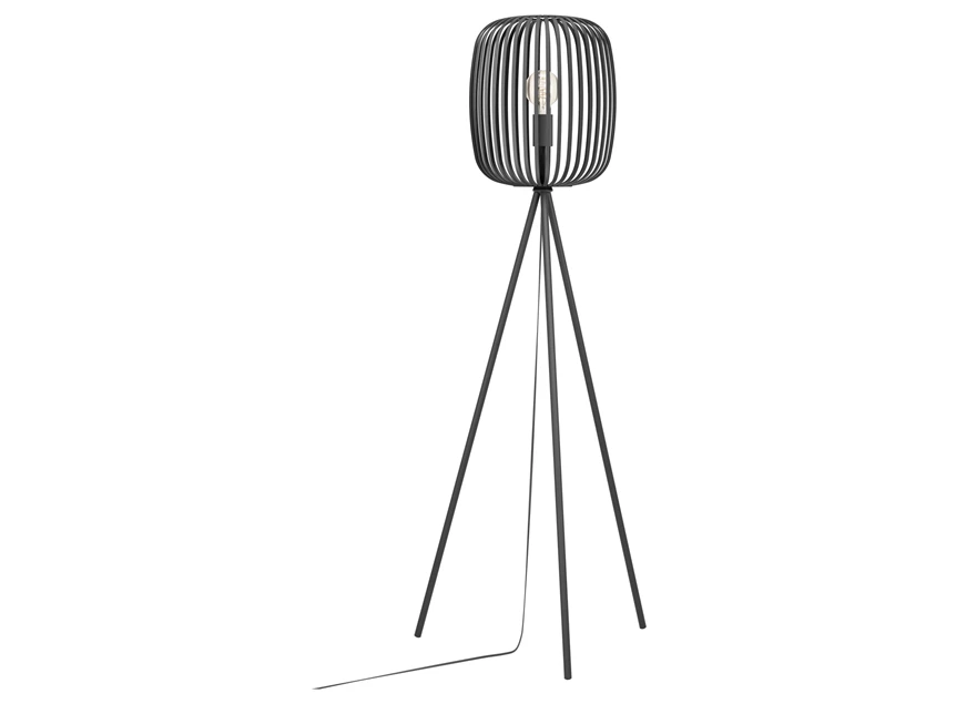 900522 romazzina vloerlamp staanlamp zwart metaal 1 lichtpunt eglo