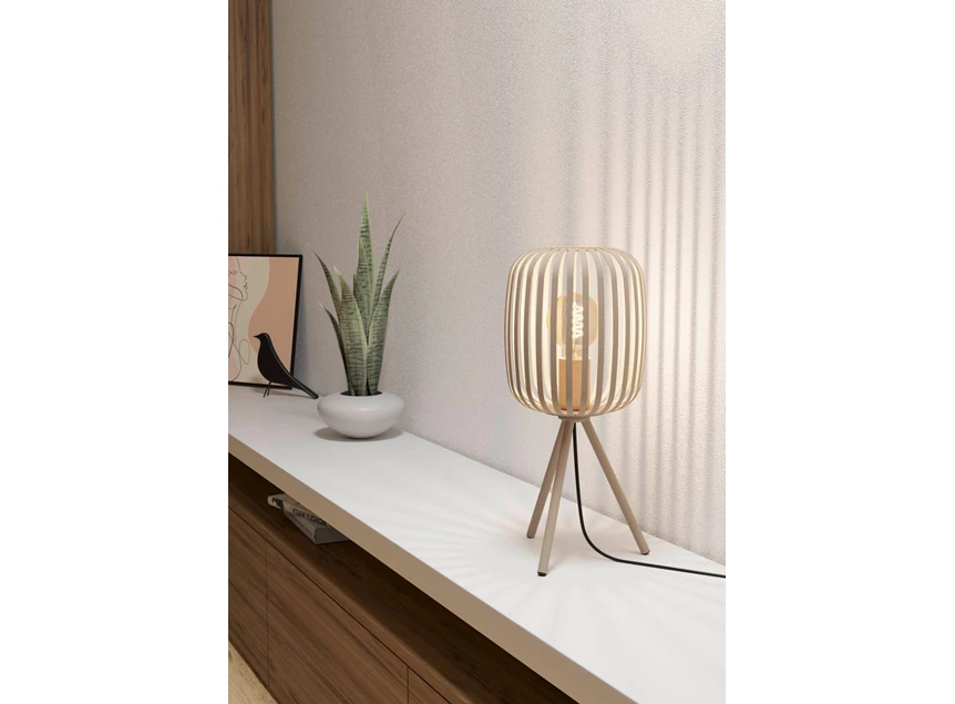 900521 romazzina tafellamp zand metaal eglo 1 lichtpunt sfeerbeeld