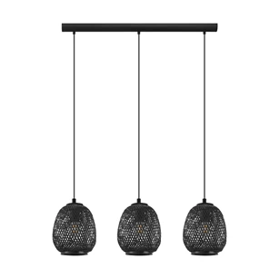 43266 dembleby hanglamp 3 lichtpunten eglo zwart
