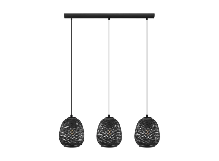 43266 dembleby hanglamp 3 lichtpunten eglo zwart