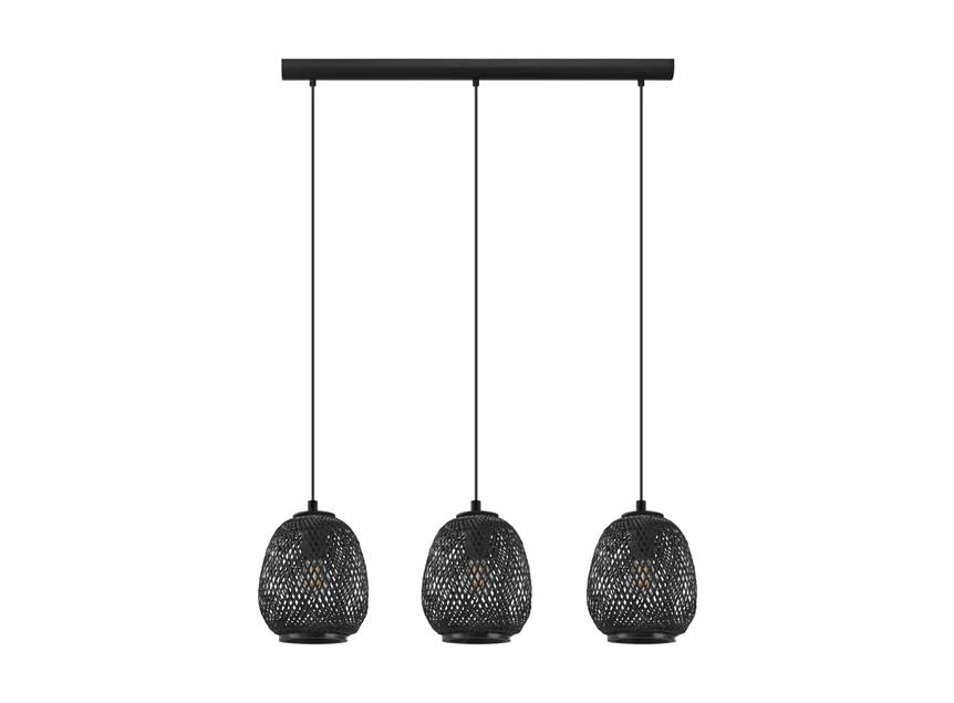 43266 dembleby hanglamp 3 lichtpunten eglo zwart