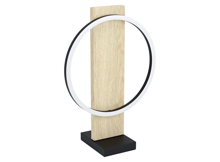 99469 boyal tafellamp eiken fineer eglo led kunststof