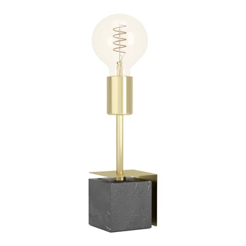 390168 carmita tafellamp zwarte marmer gouden accenten eglo