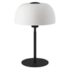 900142 solo 2 tafellamp zwarte metalen voet wit opaal glas mat eglo