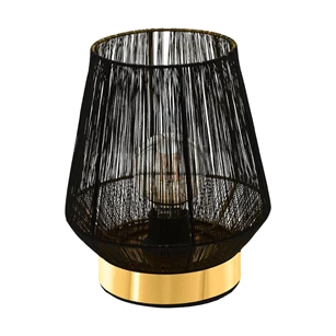 99808 escandidos tafellamp 1 lichtpunt eglo zwart staal goud