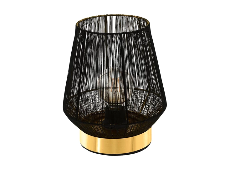99808 escandidos tafellamp 1 lichtpunt eglo zwart staal goud