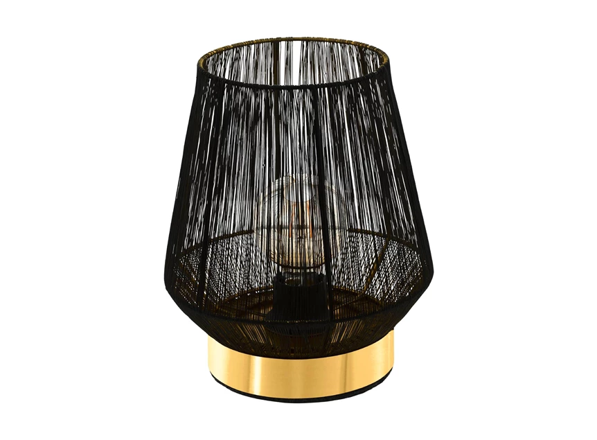 99808 escandidos tafellamp 1 lichtpunt eglo zwart staal goud