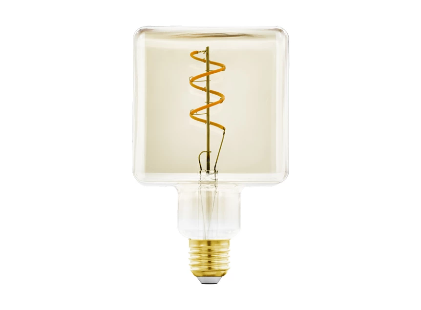 11818 led lamp e27 kubus amber glas eglo lichtbron