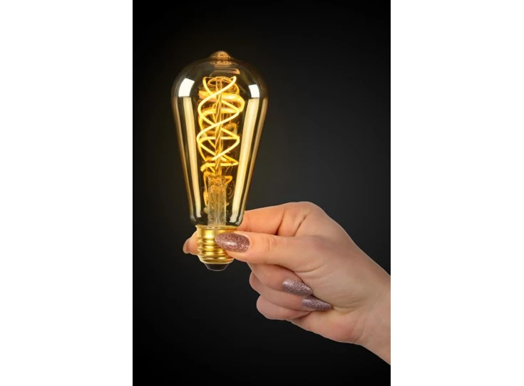 49034-05-62 lucide lichtbron e27 led bulb extra warm dimbaar sfeerbeeld