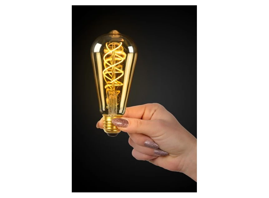 49034-05-62 lucide lichtbron e27 led bulb extra warm dimbaar sfeerbeeld