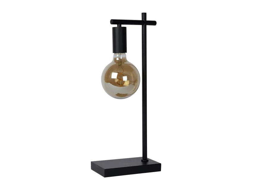21521-01-30 leanne tafellamp lucide strak modern zwart metaal