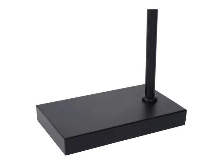 21521-01-30 leanne tafellamp lucide strak modern zwart metaal detail voet