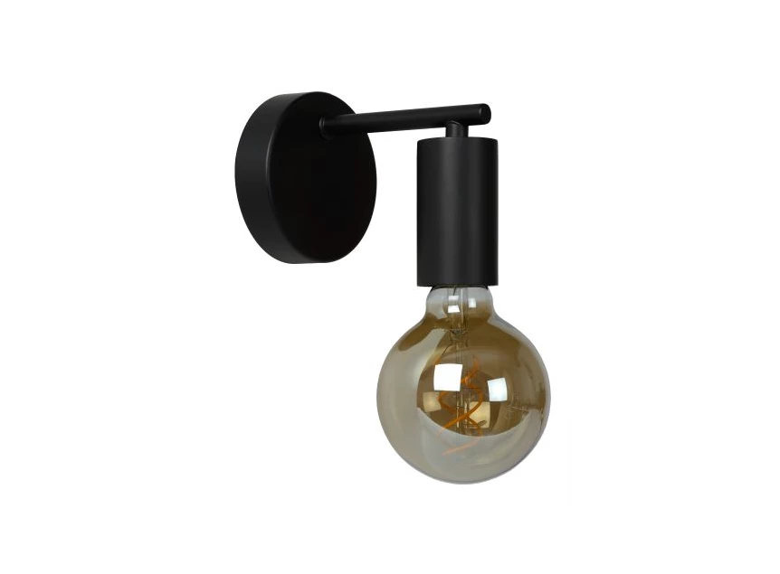 21221-01-30 leanne wandlamp strak modern zwart metaal lucide