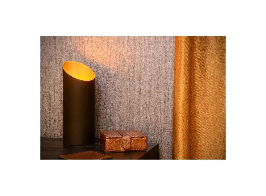 09533-01-30 quirijn tafellamp lucide metaal goud zwart e27 sfeerbeeld