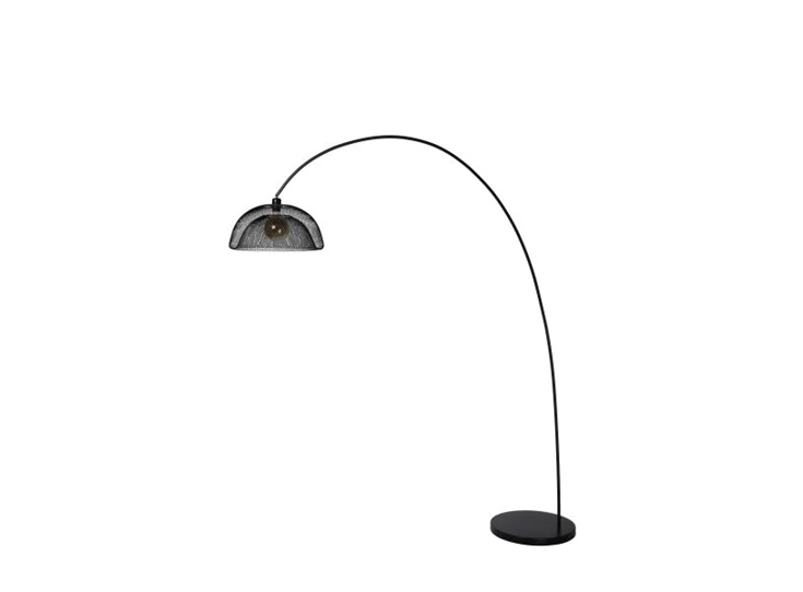 30773-01-30 mesh vloerlamp lucide staal marmer voet e27