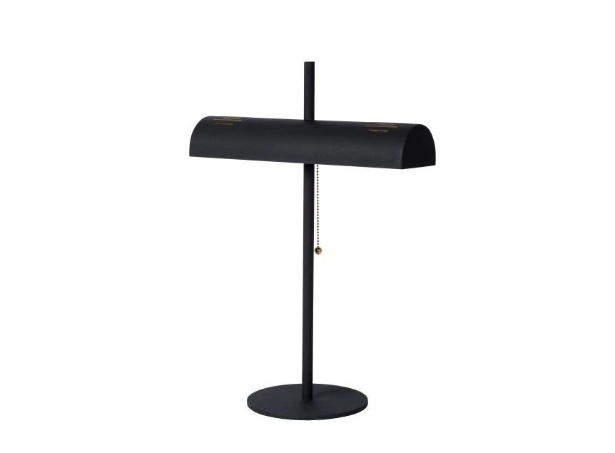 20522-02-30 glendale retro tafellamp e27 lucide zwart metaal koordje