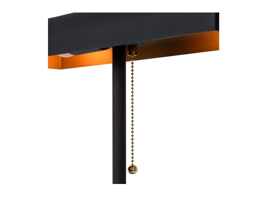 20522-02-30 glendale retro tafellamp e27 lucide zwart metaal detail koordje