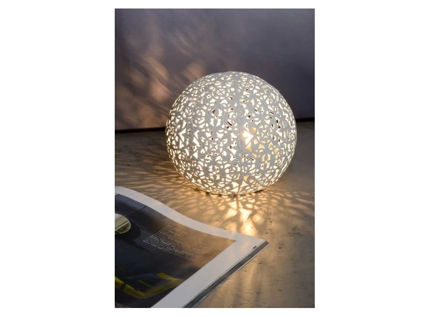 46501-01-31 paolo tafellamp wit lucide G9 metaal sfeerbeeld