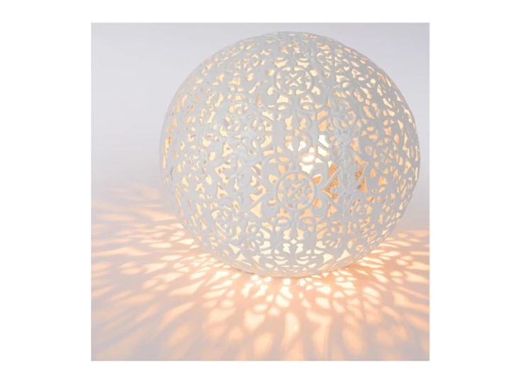 46501-01-31 paolo tafellamp sfeerbeeld wit lucide G9 metaal