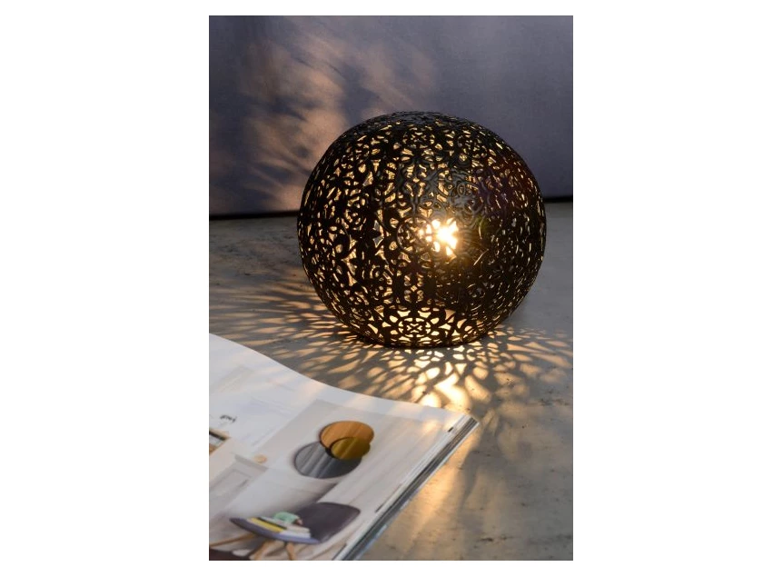 46501-01-30 paolo tafellamp zwart lucide G9 metaal sfeerbeeld