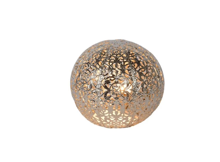 46501-01-14 paolo tafellamp zilver lucide G9 metaal brandend