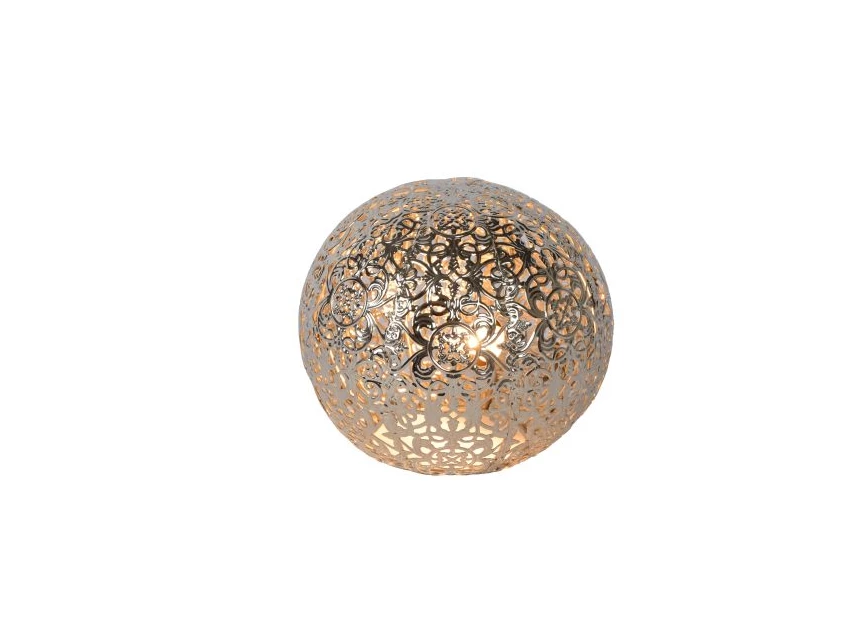 46501-01-14 paolo tafellamp zilver lucide G9 metaal brandend