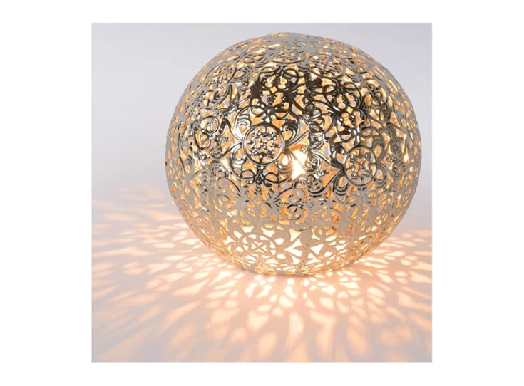 46501-01-14 paolo tafellamp sfeerbeeld zilver lucide G9 metaal