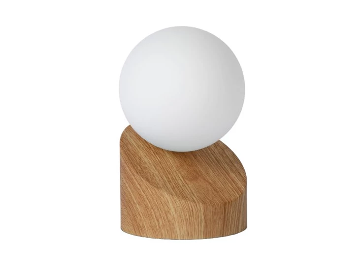 45561-01-72 tafellamp len lucide opaal glas metalen voet G9